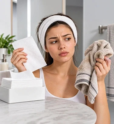 Is Your Face Towel Secretly Breaking You Out? The Disposable Face Towel Trend, Fact-Checked