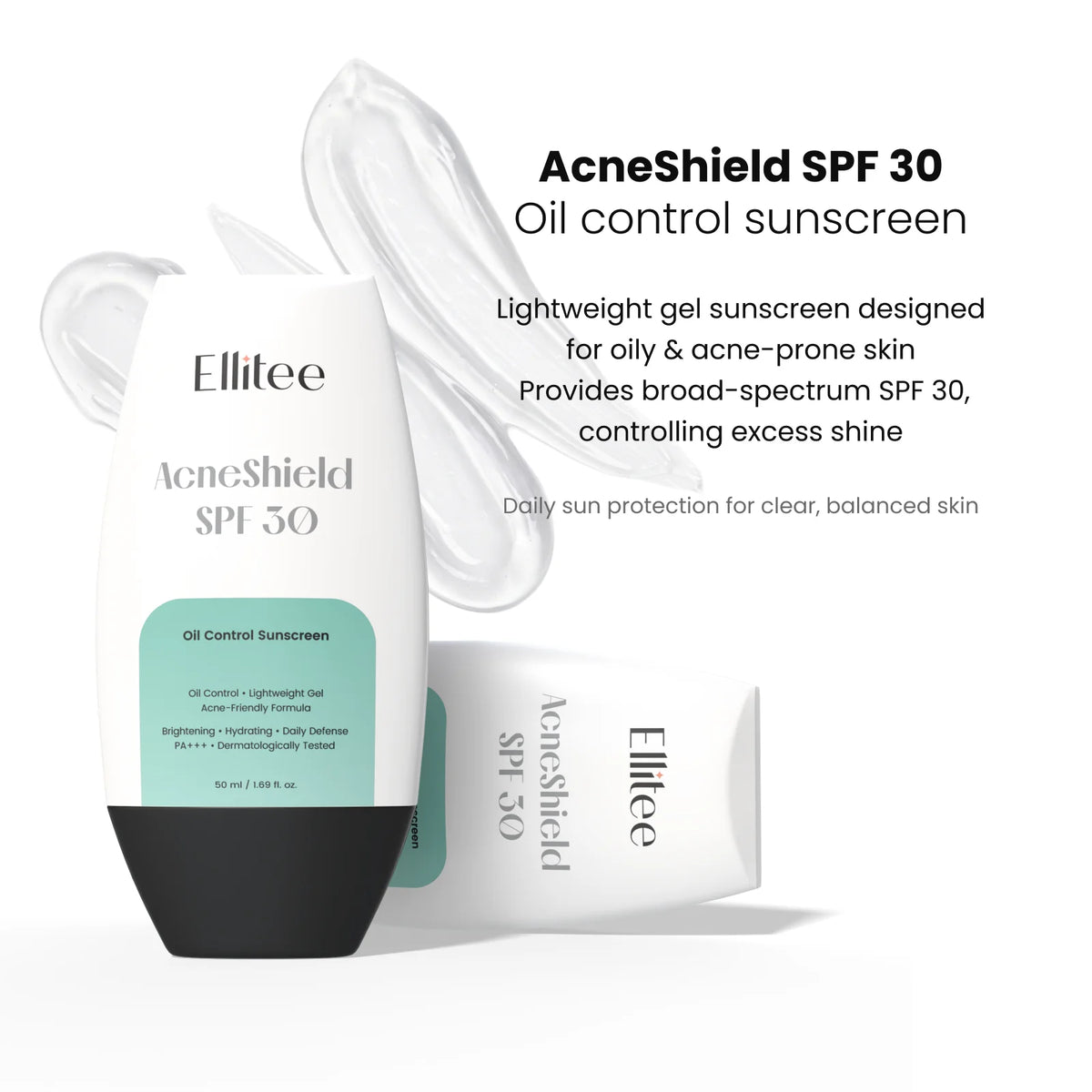 AcneShield SPF 30 product with packaging
