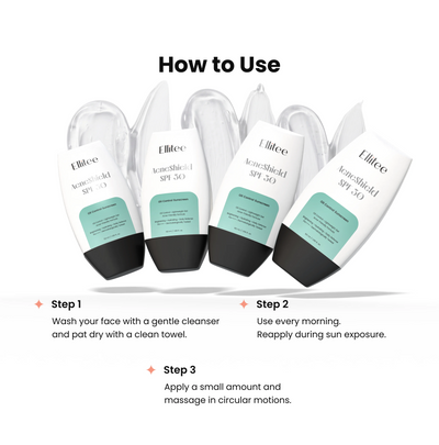 AcneShield SPF 50 usage instructions
