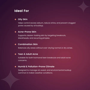 Ellitee acne skincare products ideal for oily skin acne prone skin combination skin and humid climates
