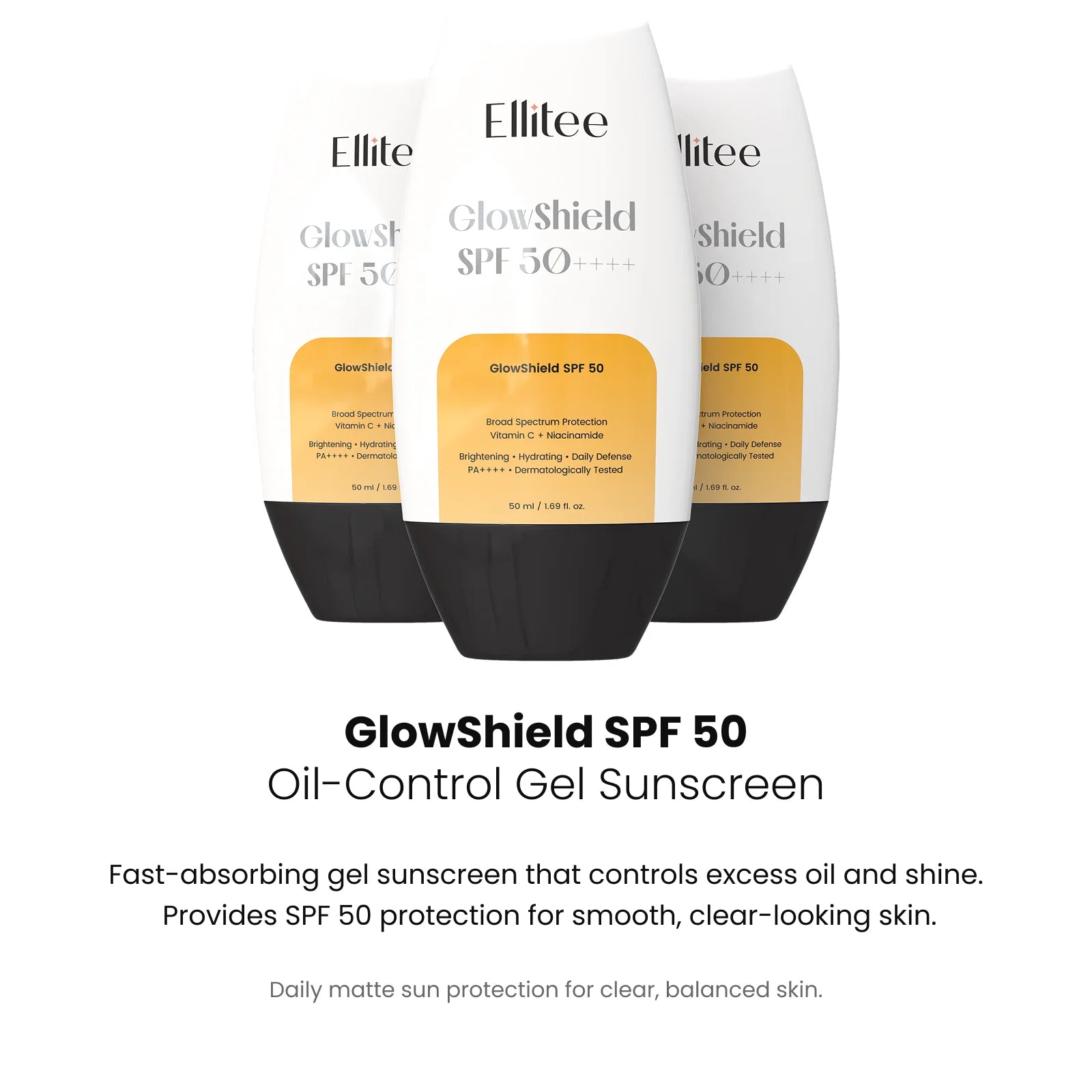 GlowShield sunscreen product lineup