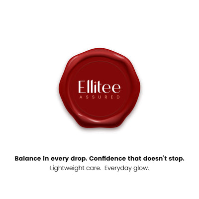 Ellitee Assured skincare quality seal for dermatologist-tested anti-acne skincare products