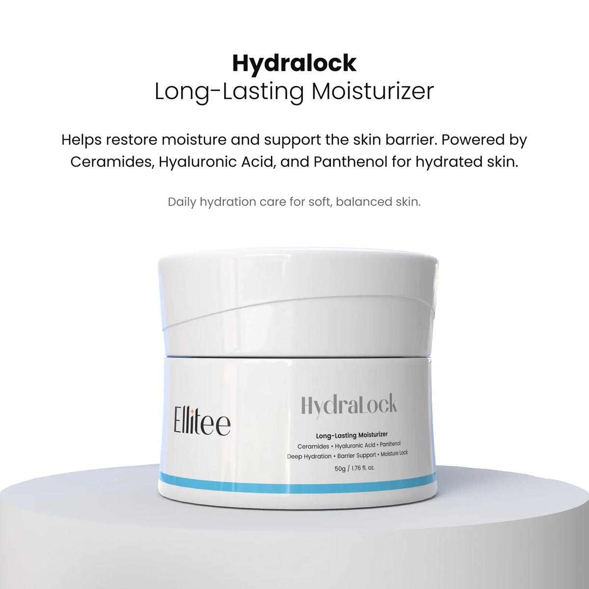 Hydralock moisturizer product with description