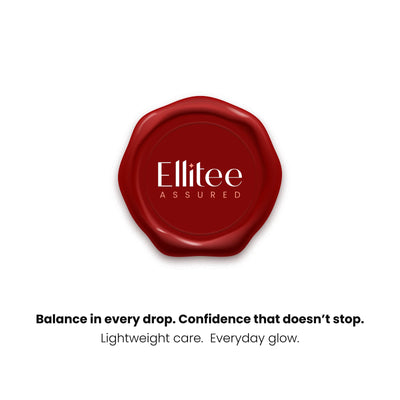 Ellitee Assured skincare quality seal for dermatologist-tested anti-acne skincare products