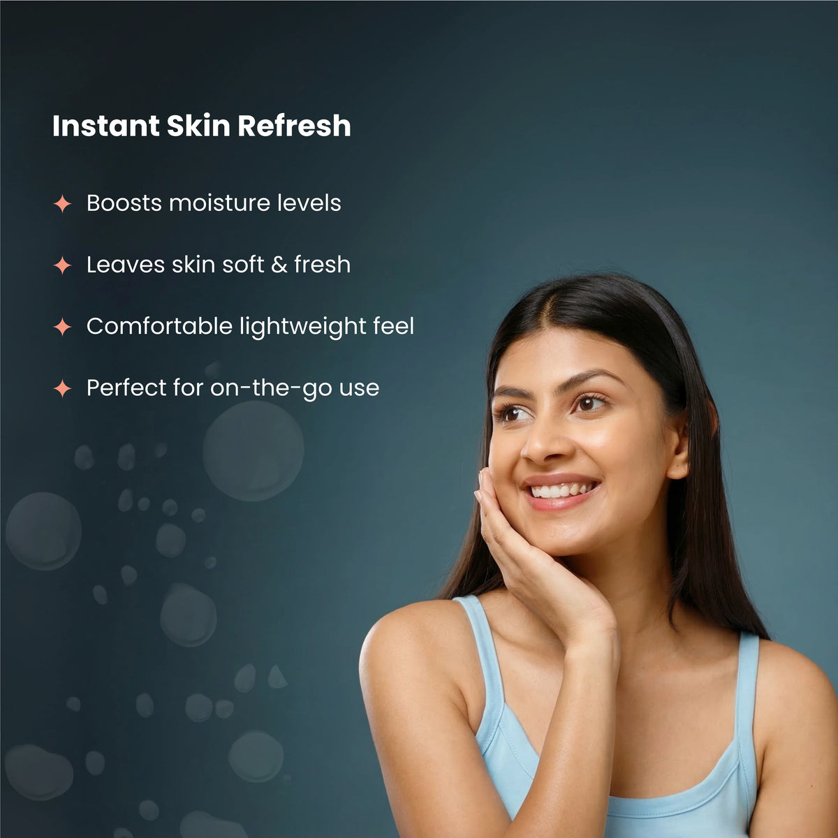 Instant skin refresh with model